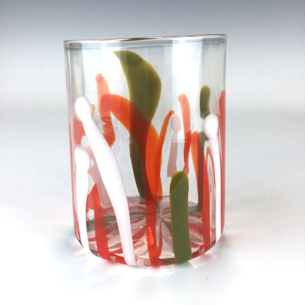 Christmas Colors Cane Wine Cup - Image 2